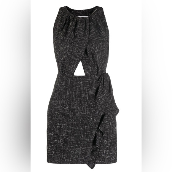 IRO Black Textured Mini Dress - Picture 5 of 7